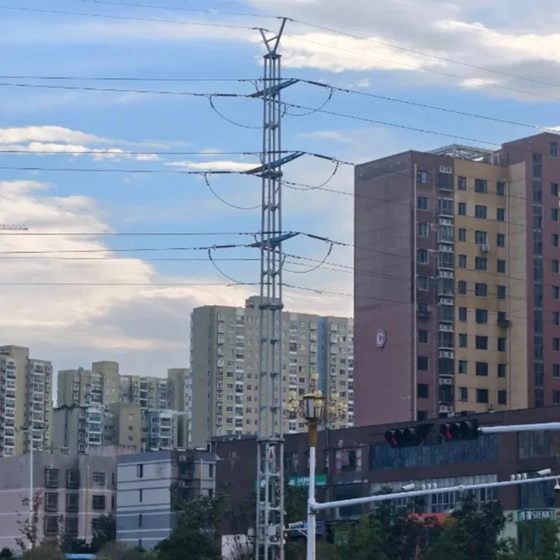 110kV İsale Hattı Açılı Çelik Kule